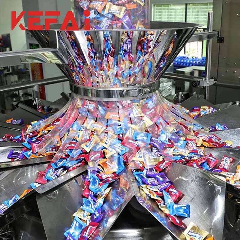 Detalj stroja za pakiranje slatkiša KEFAI 1
